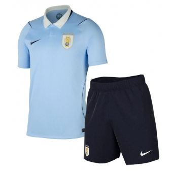 Billige Fotballdrakt Uruguay Replika Hjemmedraktsett Barn VM 2026 Kortermet (med bukser)